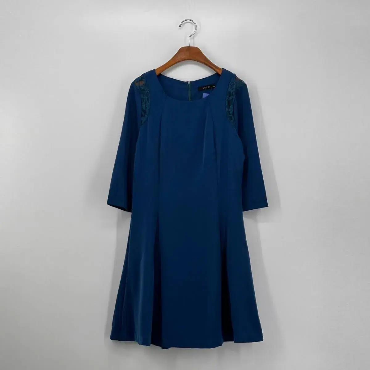 LETZZ 시스루 포인트 원피스 (M size / BLUE)